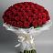 Букет 101 Красная роза Блэк Мэджик в Туртас