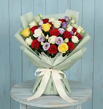 Букет цветов из:  Розы в Туртас