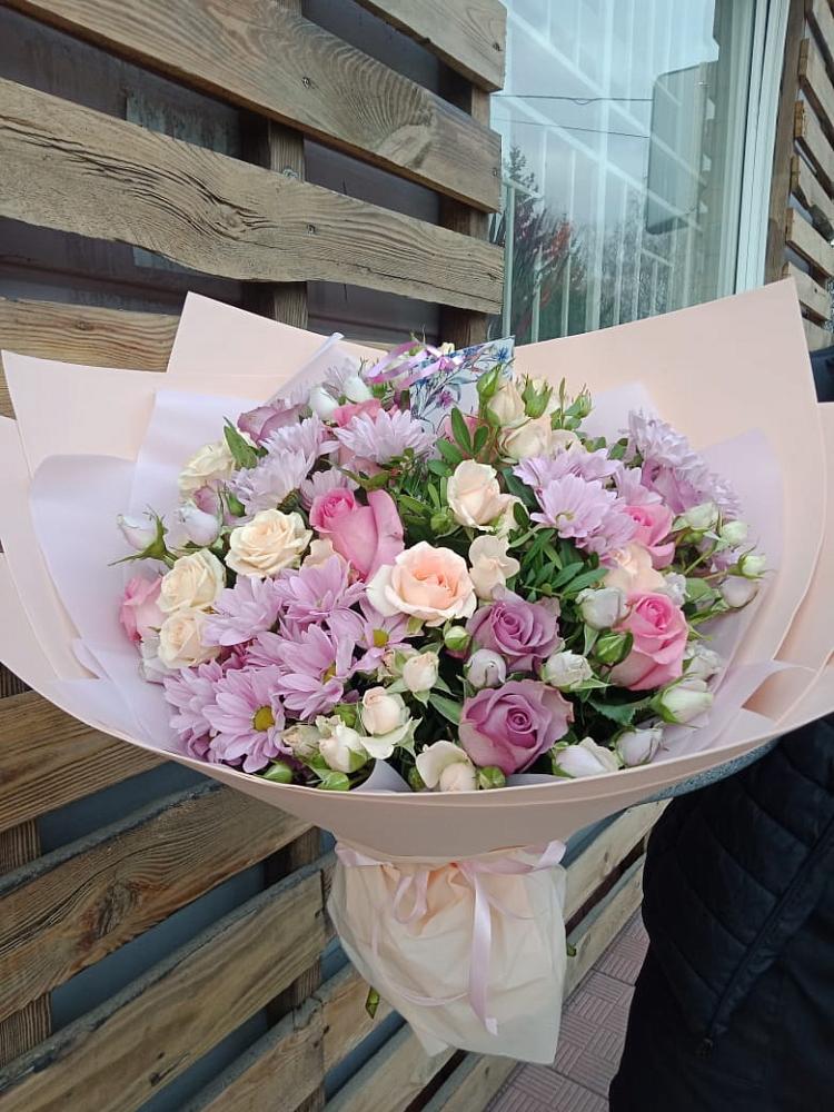 Букет цветов из: Розы и Хризантемы в Туртас