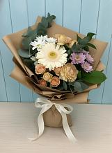 Букет цветов из:  Герберы и Хризантемы в Туртас
