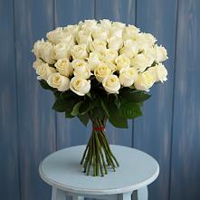 Букет 51 Белая роза Эдлесс Лав в Туртас