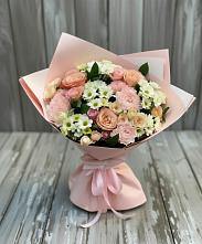 Букет цветов из:  Гвоздики, Розы и Хризантемы в Туртас
