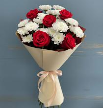 Букет цветов из:  Розы и Хризантемы в Туртас