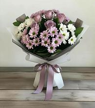 Букет цветов из:  Хризантемы и Розы в Туртас