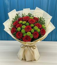 Букет цветов из:  Розы и Хризантемы в Туртас