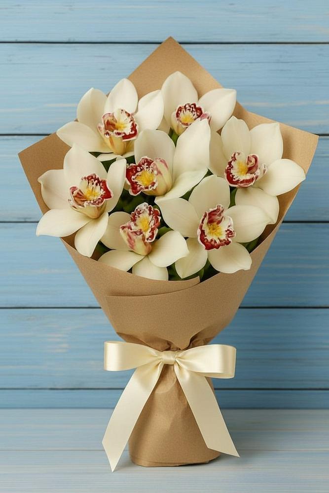 Букет цветов из: Орхидеи и Розы в Туртас