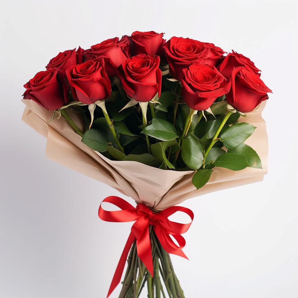 Букет 11 Красных роз Эдлесс Лав в Туртас